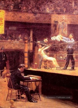 Entre Rounds réalisme Thomas Eakins Peinture à l'huile